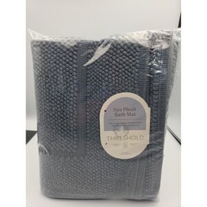 21"x34" Performance Plus Bath Mat Threshold Dark Gray 100% Cotton